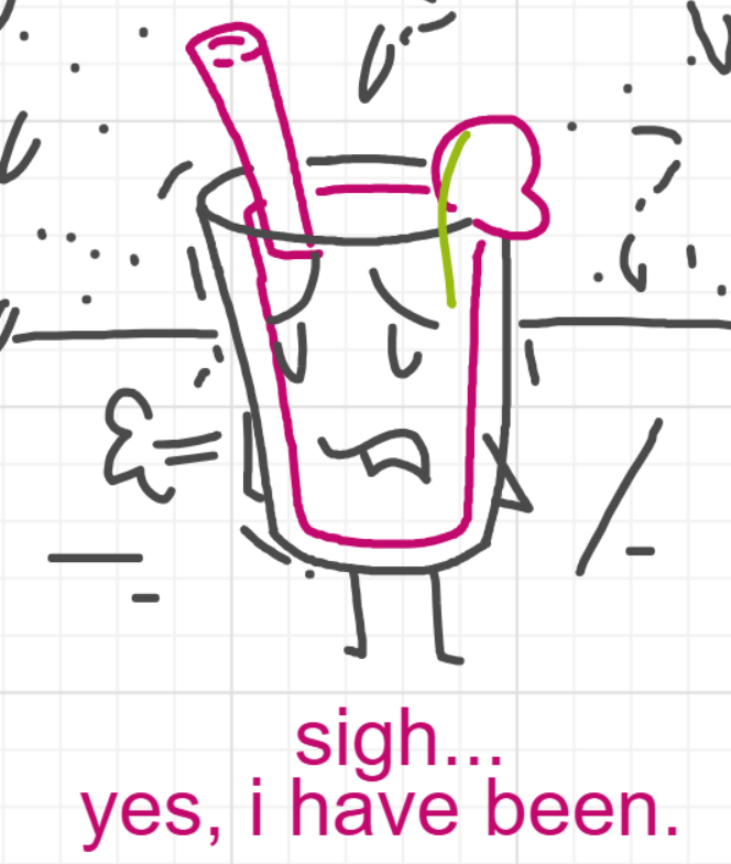 A panel from I've Been Everywhere, Man, episode nine of the Board Boards object show by Furretwalk/WalkingFurret.